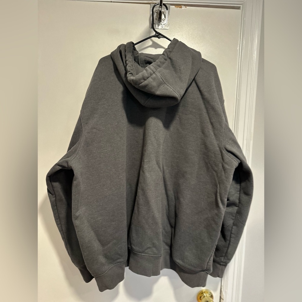 Carhartt Rain Defender Dark Gray Hoodie Sz:3XL Full Zip Workwear Sweatshirt. - Picture 2 of 12